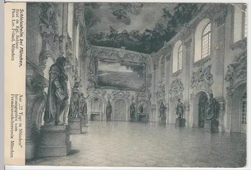 (4364) AK Oberschleißheim, Schloss Schleißheim, Saal 1925