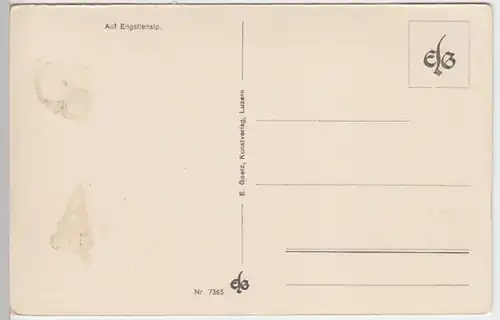 (4342) AK Innertkirchen, Engstlenalp, vor 1945