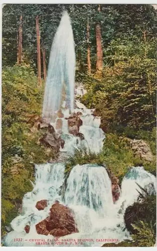 (4318) AK Crystal Falls, Shasta Springs, California 1910er