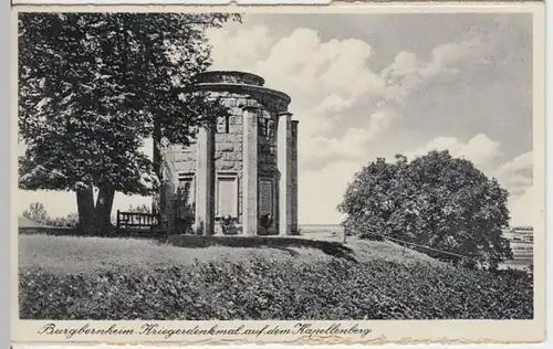 (4317) AK Burgbernheim, Kapellenberg, Kriegerdenkmal 1939