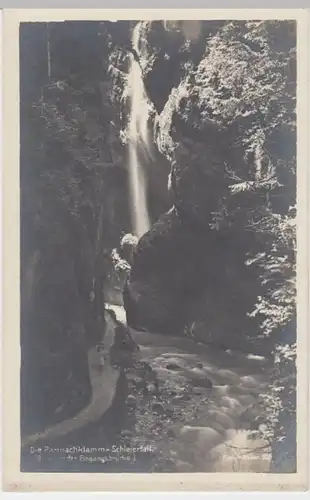 (4309) Foto AK Partnachklamm, Schleierfall, bis 1935