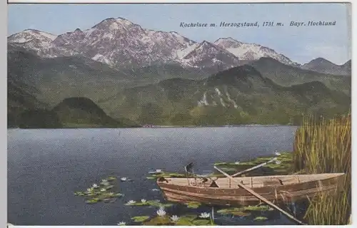 (4295) AK Kochelsee, Herzogstand, vor 1945