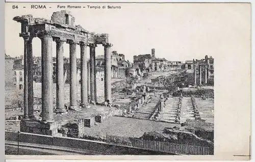 (4253) AK Rom, Roma, Forum Romanum, Tempel des Saturn, bis 1905