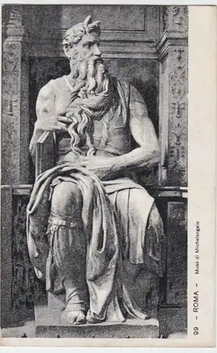 (4249) AK Skulptur, Michelangelo, Moses, St. Peter in Vincoli, bis 1905