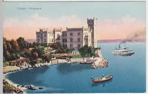 (4216) AK Triest, Trieste, Miramare 1928