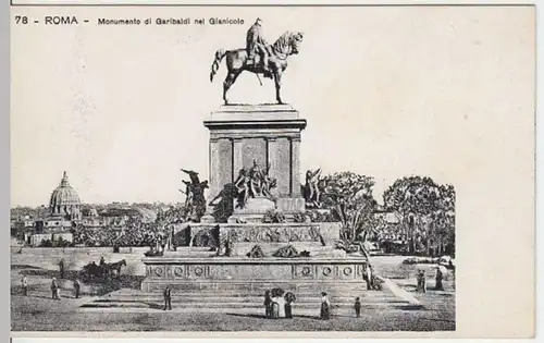 (4199) AK Rom, Roma, Garibaldidenkmal, Gianicolo, bis 1905