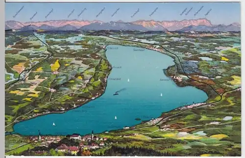 (4193) AK Starnberger See, Karte 1928