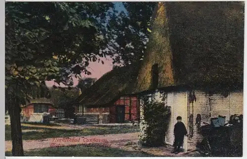 (4187) AK Cuxhaven, Stickenbüttel, Ortsansicht 1929