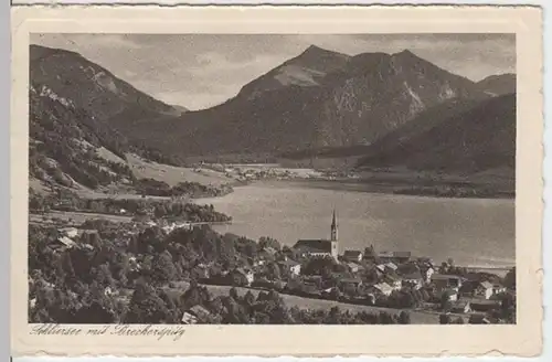 (4185) AK Schliersee, Panorama, Brecherspitz 1929