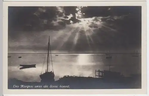 (4181) Foto AK Müritz, Ostseebad, Boote, Strand, bis 1938