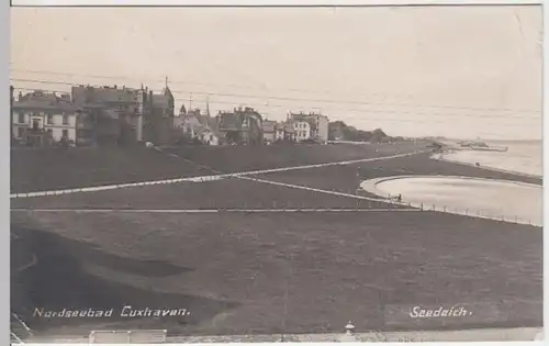 (4176) Foto AK Cuxhaven, Seedeich 1928