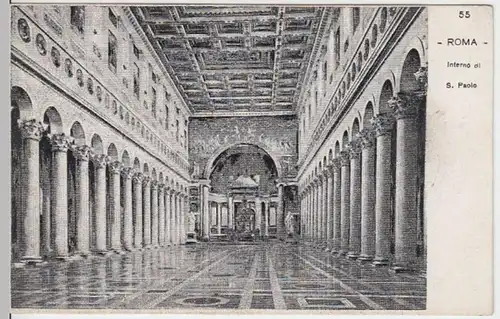 (4168) AK Rom, Vatikan, St. Paul vor den Mauern, Inneres, bis 1905