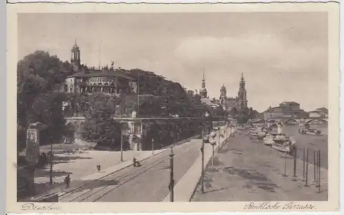 (4126) AK Dresden, Brühlsche Terrasse 1931