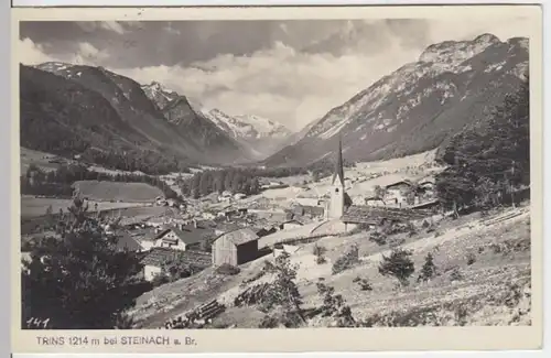 (4083) Foto AK Steinach am Brenner, Ortsansicht, Trins 1932