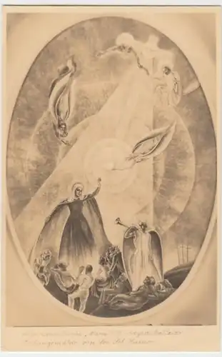 (4082) AK Kirche Mariahilf Rieden-Vorkloster, Deckengemälde, um 1932