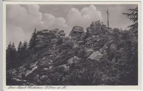 (3966) AK Dreisesselberg, Bayer. Wald, Drei Sessel Hochstein, um 1936