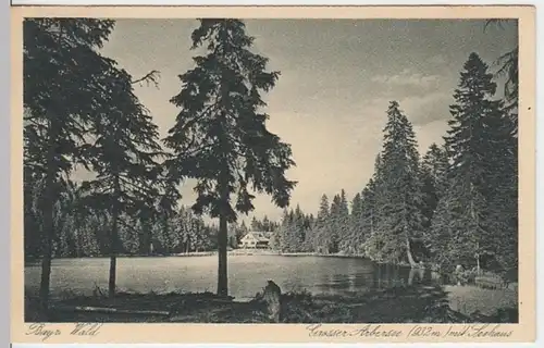 (3954) AK Bayerisch Eisenstein, Großer Arbersee, Seehaus, vor 1945