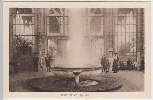 (3951) AK Karlsbad, Karlovy Vary, Böhmen, Sprudel 1936