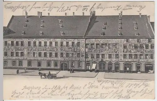 (3926) AK Augsburg, Fuggerhaus 1902