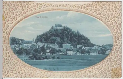 (3921) AK Waldburg, Württ., Burg, Ort, Feldpost 1918