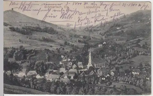 (3897) AK Schnierlach, Lapoutroie, Elsass, Panorama, Feldpost 1914