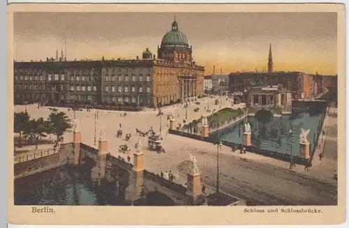 (3885) AK Berlin, Schloss, Schlossbrücke 1925