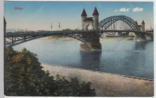 (3851) AK Bonn, Rheinbrücke, vor 1945