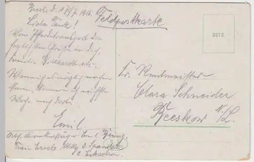 (3836) AK Breslau, Wroclaw, Niederschlesien, Universität 1916