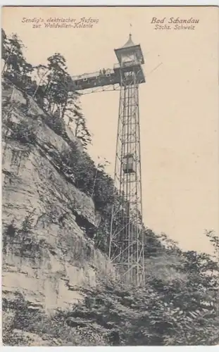 (3804) AK Bad Schandau, Aufzug Waldvillen Kolonie, vor 1945