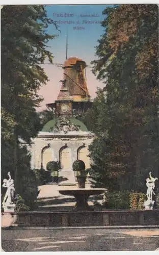 (3790) AK Potsdam Sanssouci, Historische Mühle 1910/20er, gelaufen 1962