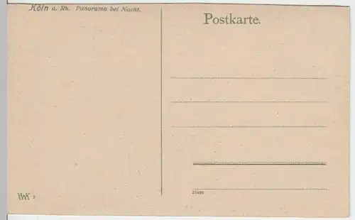 (3761) AK Köln, Groß St. Martin, Dom, Dampfer Fürst Bismarck, vor 1945