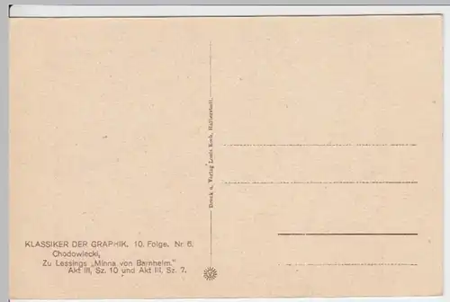 (3732) Künstler AK Chodowiecki, Minna von Barnhelm