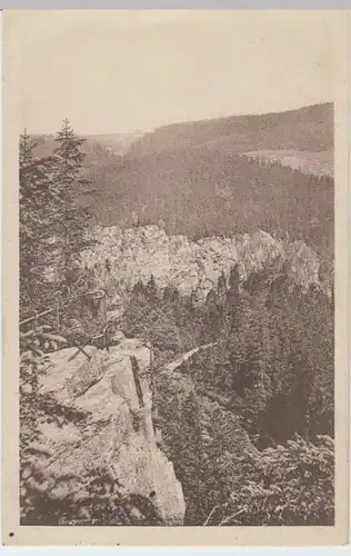 (3637) AK Schwarze Pockau, Erzgebirge, Pockautal, Katzenstein 1930