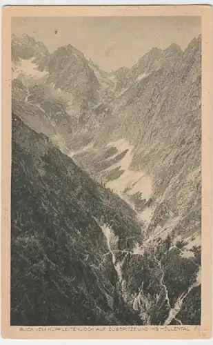 (3633) AK Höllental, Wettersteingebirge, Zugspitze 1924