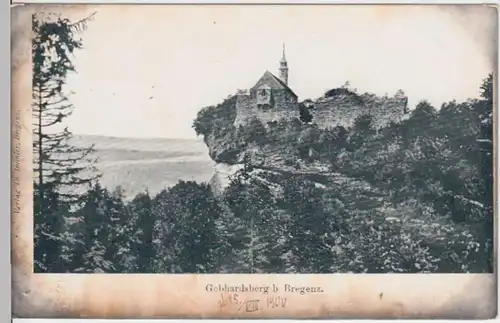 (3632) AK Gebhardsberg, Burg Hohenbregenz 1900