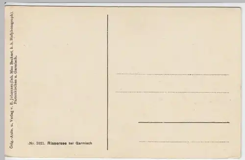 (3618) AK Rießersee, Wettersteingebirge, bis 1935