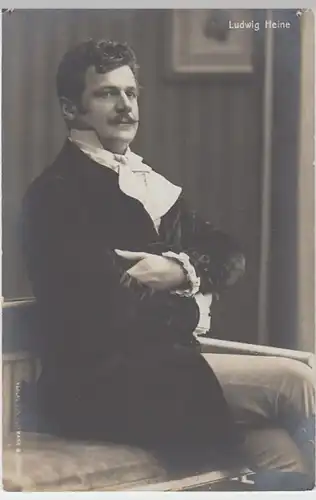 (3617) Foto AK Ludwig Heine, Sänger, vor 1945
