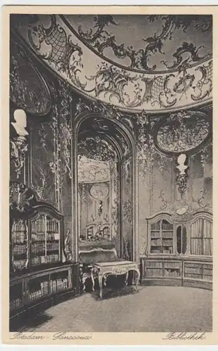 (3572) AK Potsdam Sanssouci, Bibliothek  vor 1945