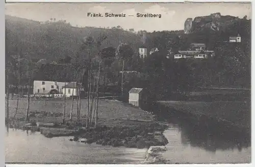 (3458) AK Streitberg, Wiesenttal, Mühle, Panorama, vor 1945