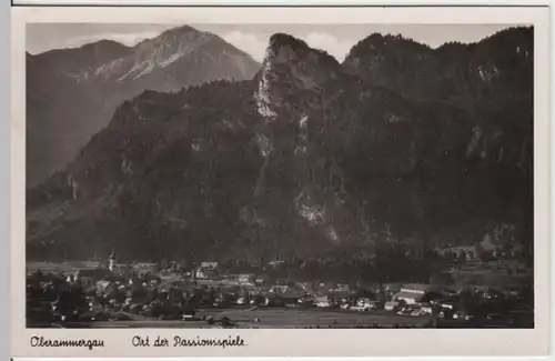 (3449) AK Oberammergau, Panorama 1950