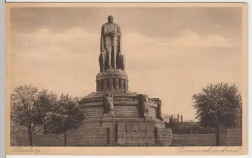 (3378) AK Hamburg, Bismarckdenkmal 1910/20er