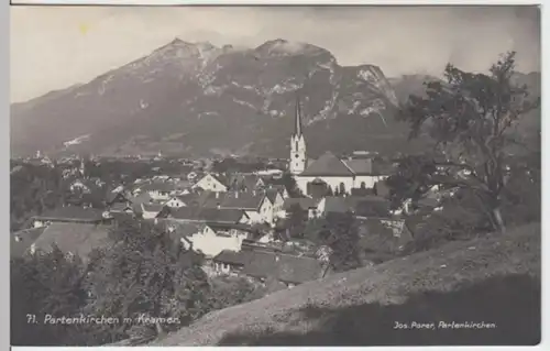 (3373) Foto AK Partenkirchen, Panorama, Kramer 1929