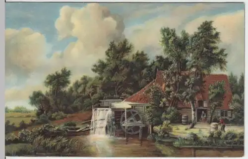 (3363) Künstler AK Meindert Hobbema, Wassermühle