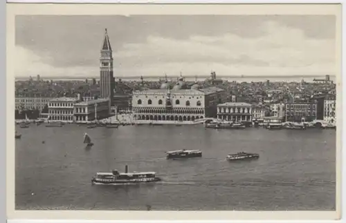 (3353) AK Venedig, Venezia, Markusturm, Dogenpalast, um 1932