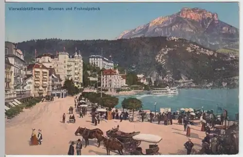 (3350) AK Brunnen, Vierwaldstädtersee, Frohnalpstock, vor 1945