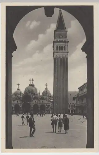 (3340) AK Venedig, Venezia, St. Markus Kirche, Glockenturm, um 1932
