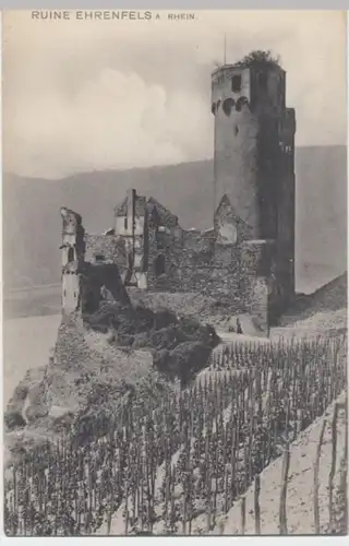 (2732) AK Rüdesheim am Rhein, Burg Ehrenfels, vor 1945
