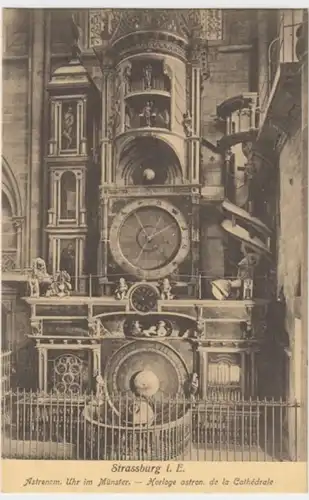 (2730) AK Straßburg, Elsass, Astronom. Uhr, Münster, vor 1945