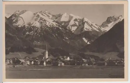 (2699) AK Oberstdorf, Panorama 1930