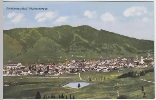 (2692) AK Oberammergau, Panorama, vor 1945